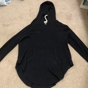 TNA waffle hoodie in black